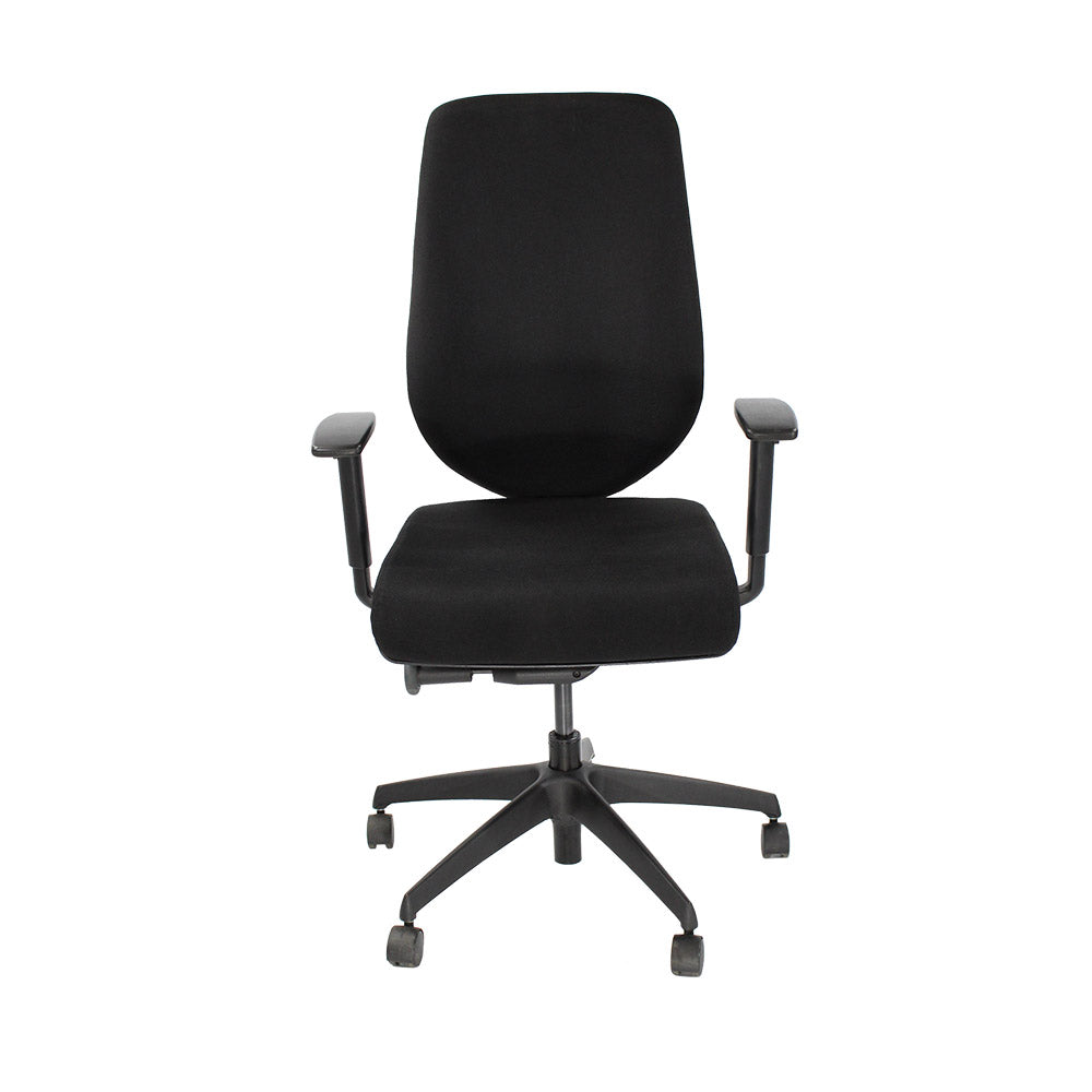 Boss Design: sedia operativa Key - Nuovo tessuto nero - Ristrutturata