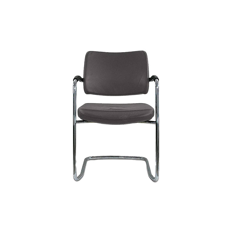 Boss Design: Pro Cantilever Meeting Chair in Grey Fabric - Refurbished