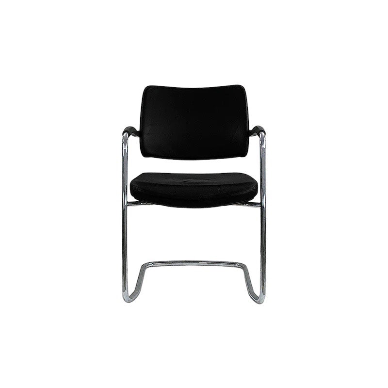 Boss Design: Pro Cantilever Meeting Chair in Black Fabric - Refurbished