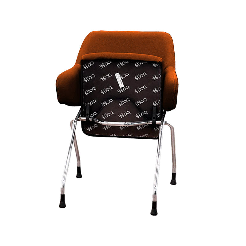 Boss Design: Skoot Meeting Chair aus hellbraunem Leder – generalüberholt