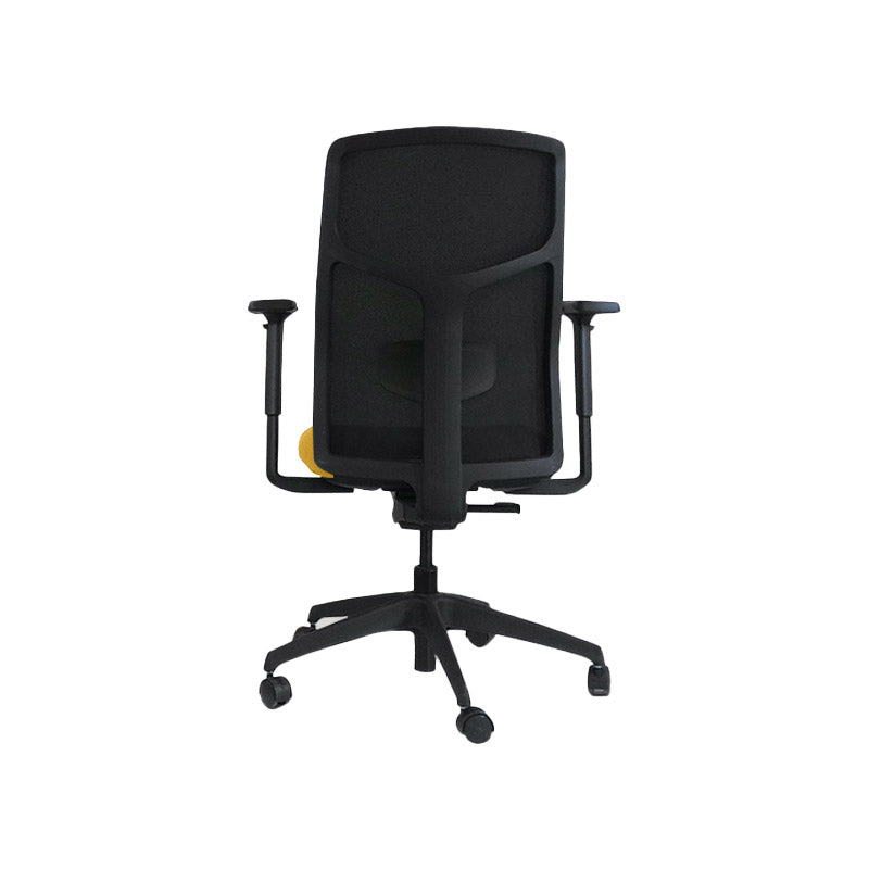 Boss Design: Tauro in Yellow Fabric - Task Chair - Refurbished