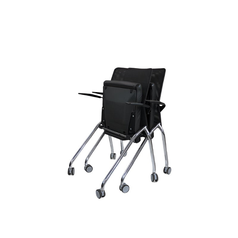 Boss Design : Chaise pliante noire avec accoudoirs - Remis à neuf