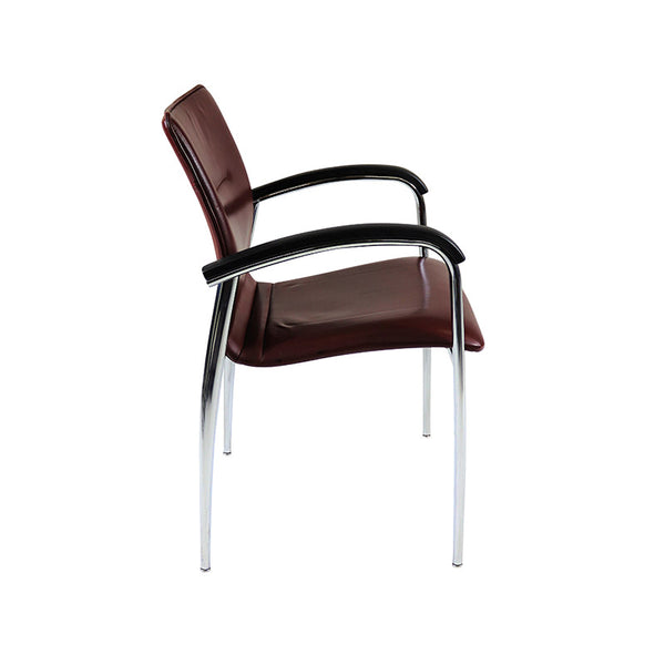 Brunner: Meeting Chair in Burgundy - Refurbished - The Office Crowd