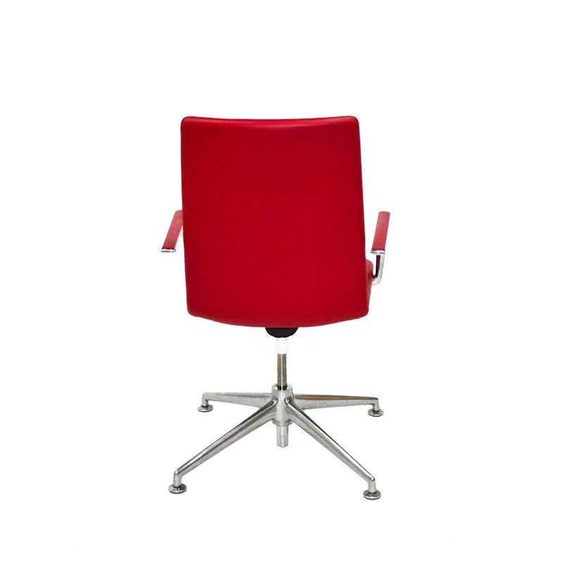 Brunner: Finasoft Medium Back Meeting Chair in Red Leather ...