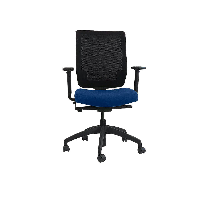 Connection: MY Task Chair in Blue Fabric - Refurbished