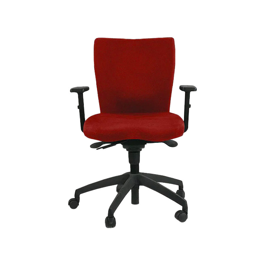 Connection: Team Task Chair in Red Fabric - Refurbished