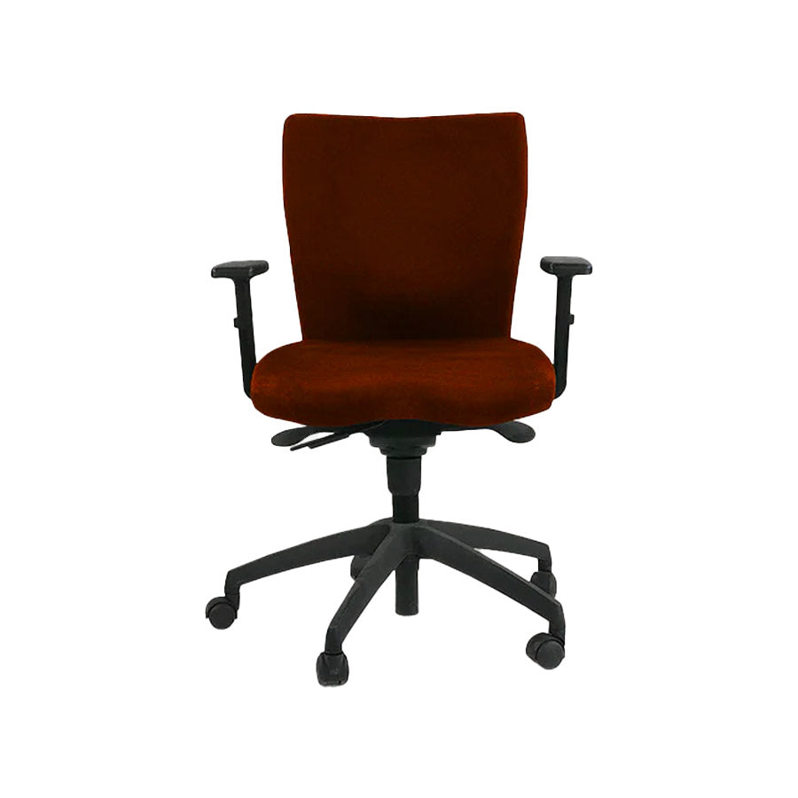 Connection: Team Task Chair in Tan Leather - Refurbished