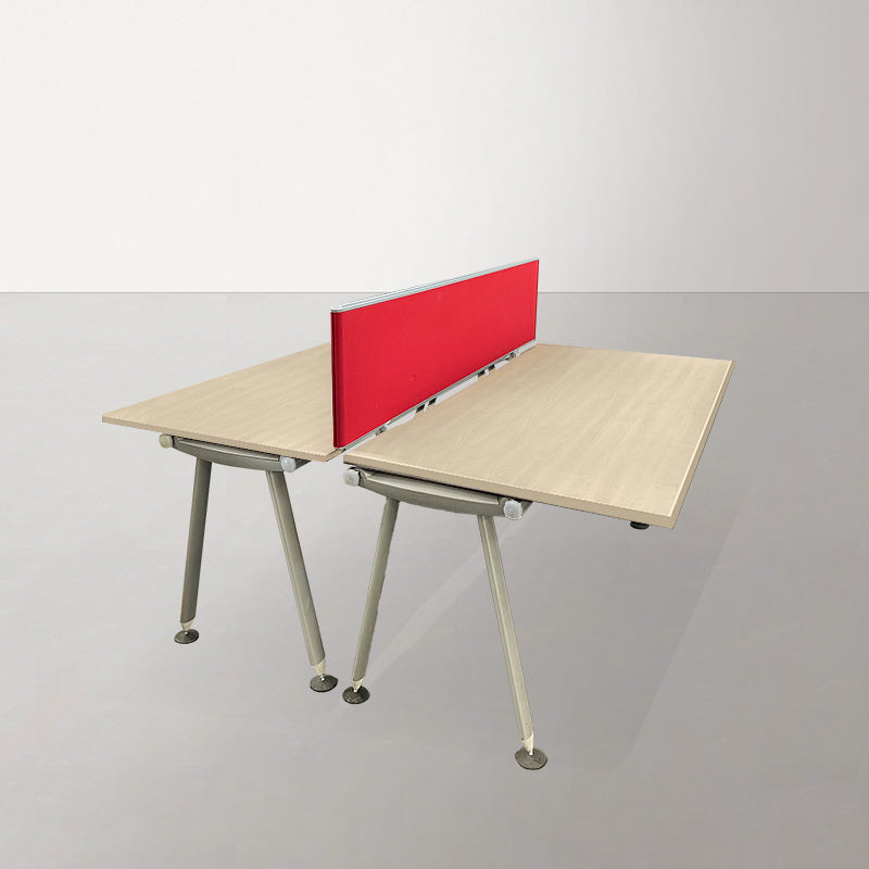 Herman Miller: Abak Oval Leg Bank of 2 Desks - Refurbished