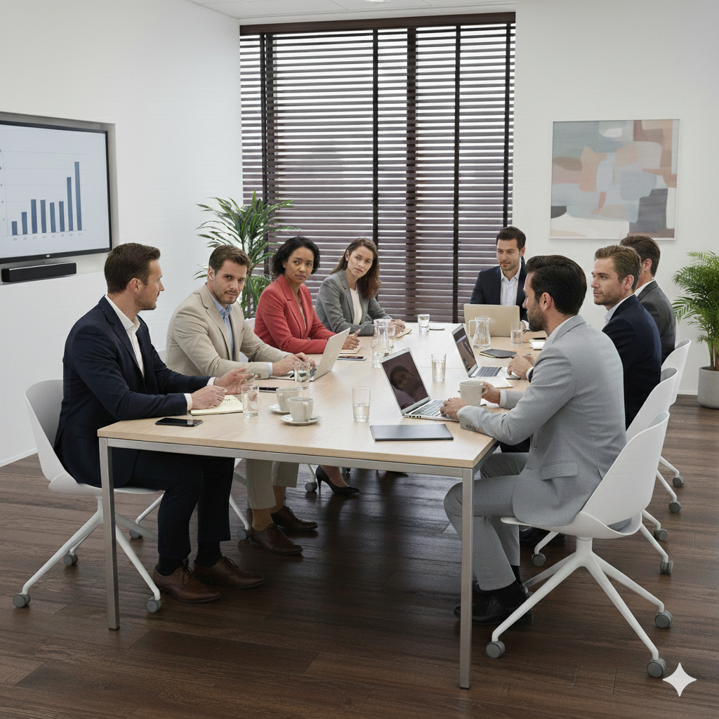 <tc>Humanscale</tc>Weißer Trea-Beistellstuhl auf Rollen – generalüberholt