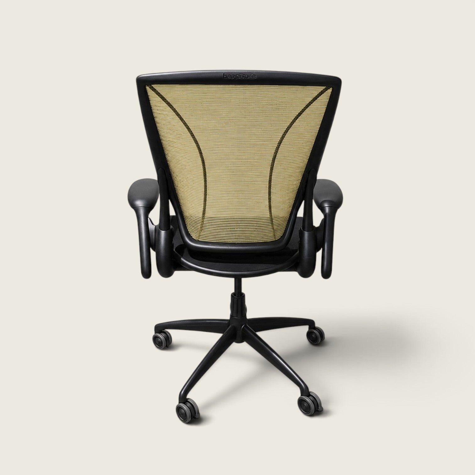 <tc>Humanscale</tc>: <tc>Diffrient World</tc> Silla de oficina de malla verde - Restaurada