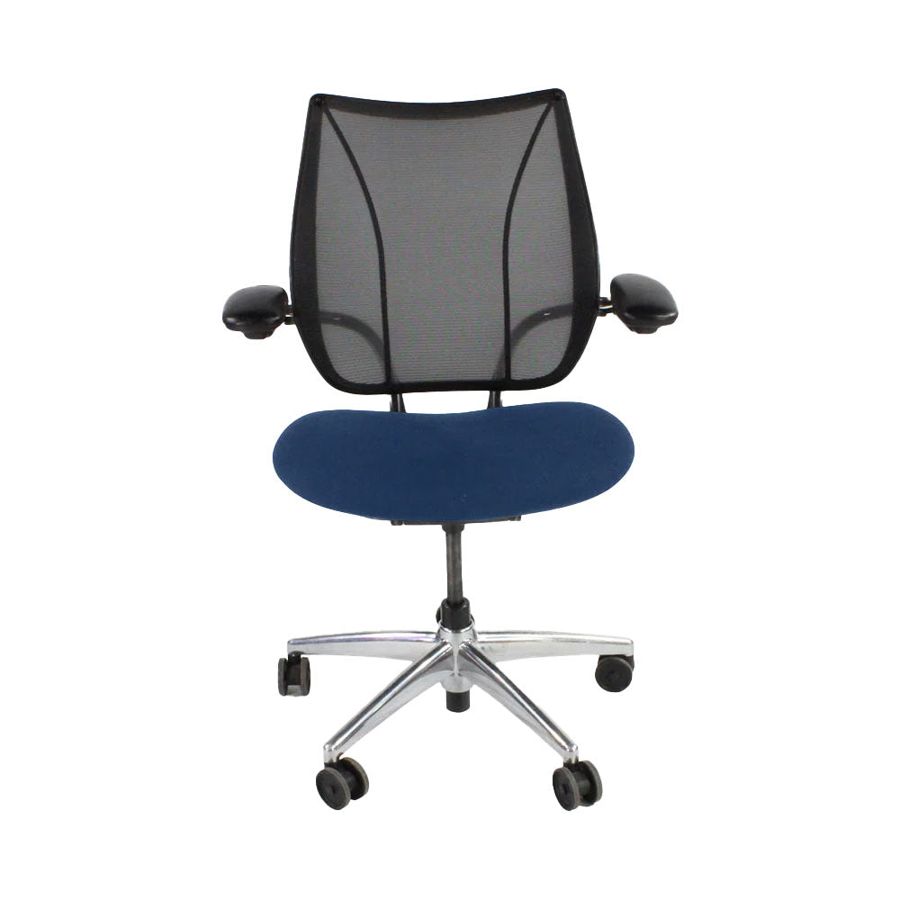 Humanscale: Liberty Task Chair in Blue Fabric/Aluminium Frame - Refurbished