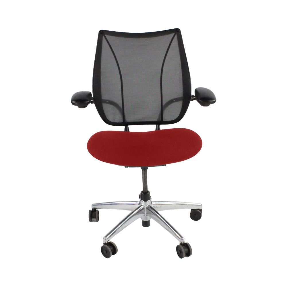 Humanscale: Liberty Task Chair in Red Fabric/Aluminium Frame - Refurbished