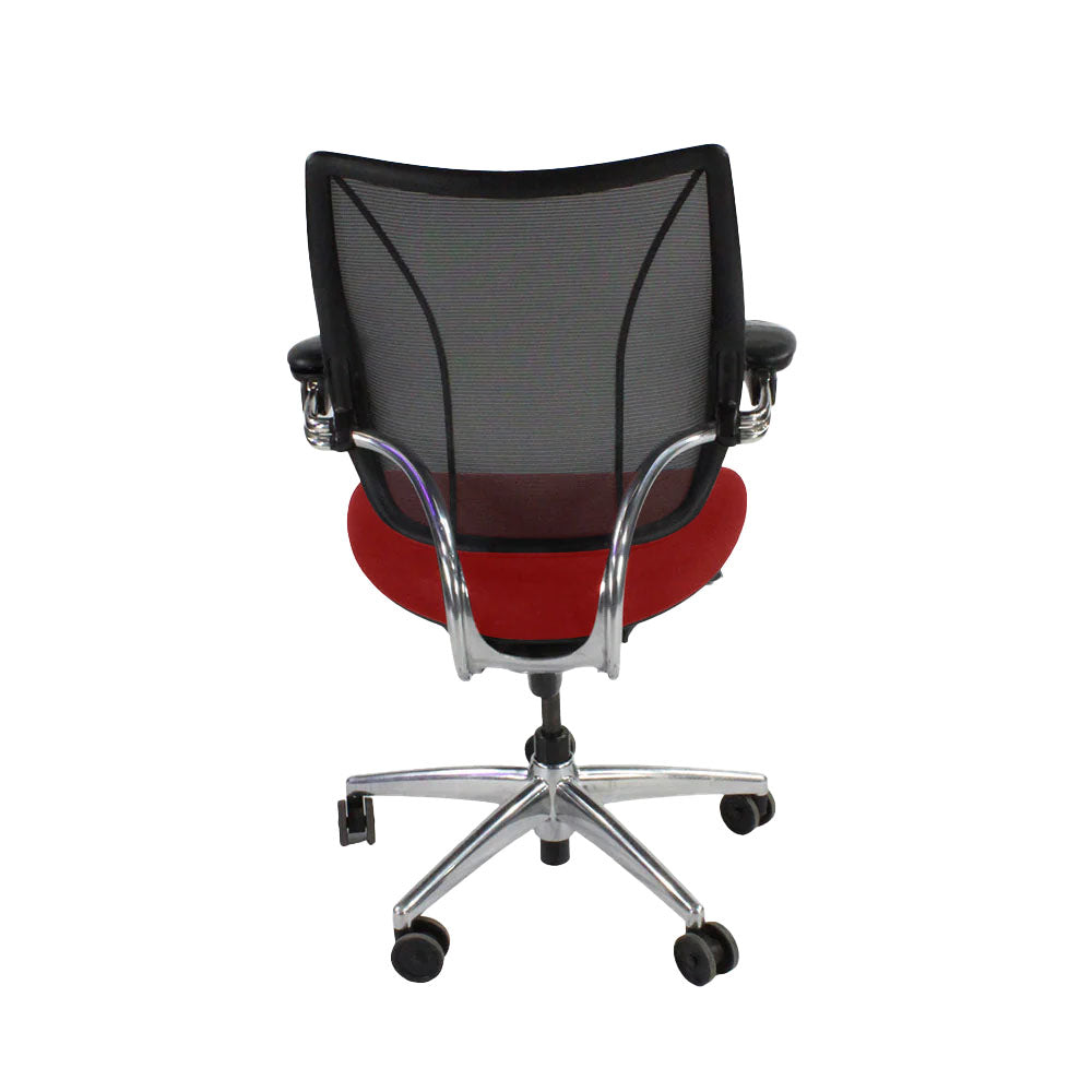 Humanscale: Liberty Task Chair in Red Fabric/Aluminium Frame - Refurbished