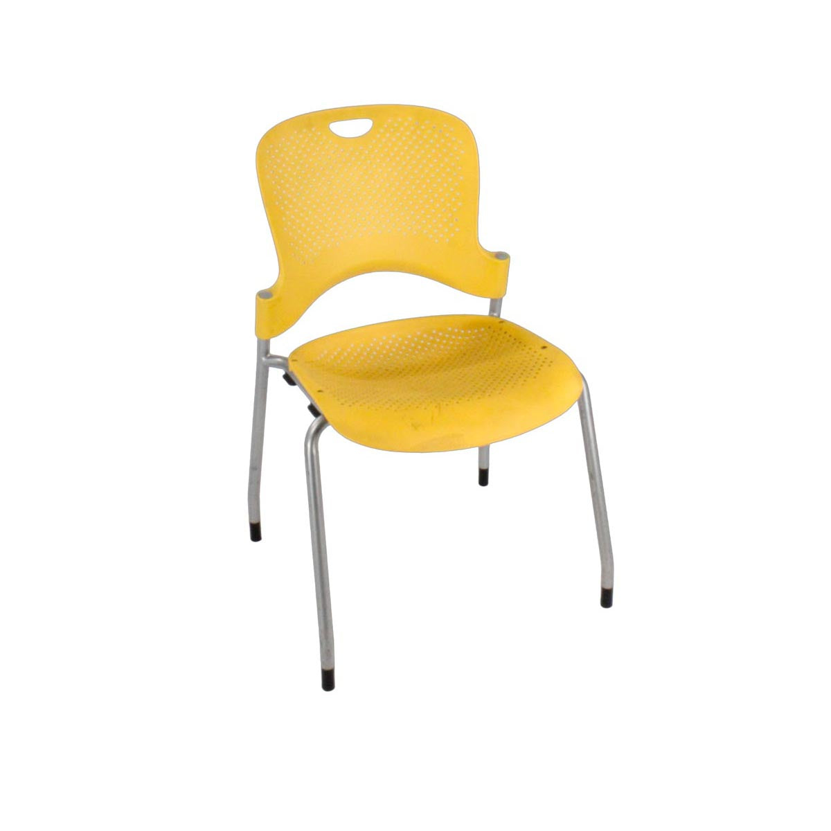 Herman Miller Caper Stacking Chair in Yellow Refurbished The Office Crowd