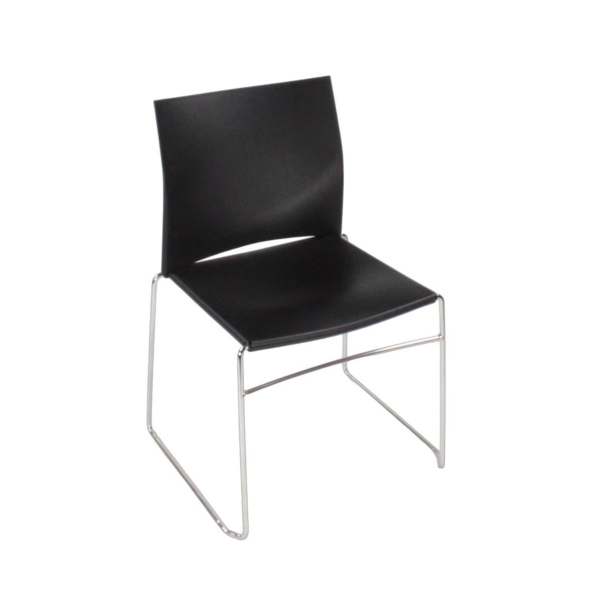 Herman Miller: Pronta Stacking Chair in Black - Refurbished
