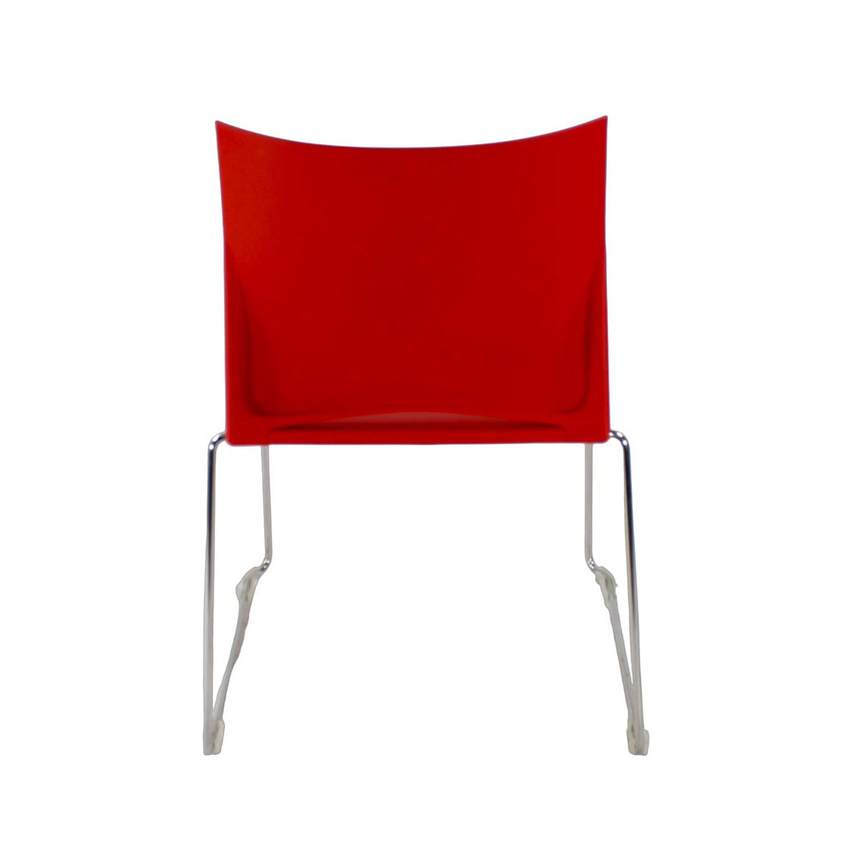Herman Miller: sedia impilabile Pronta rossa - rinnovata