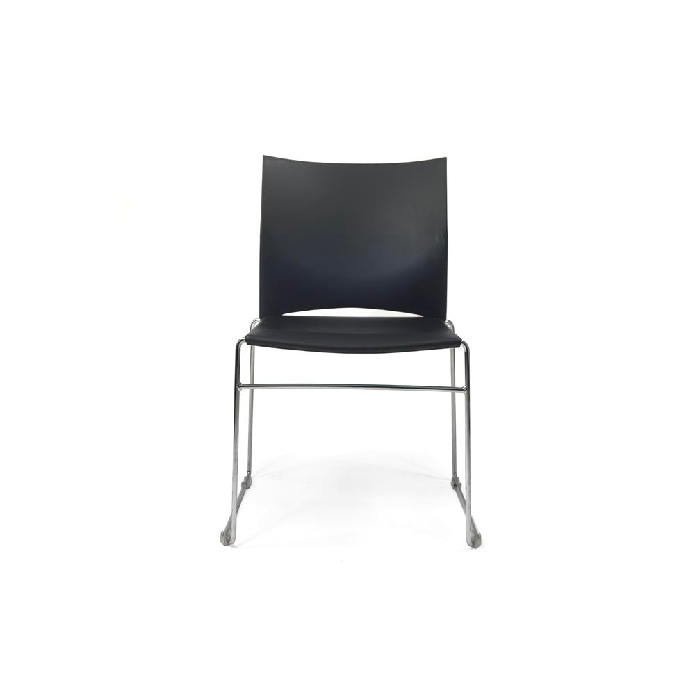 <tc>Herman Miller</tc>: Chaise empilable Pronta noire - Reconditionnée
