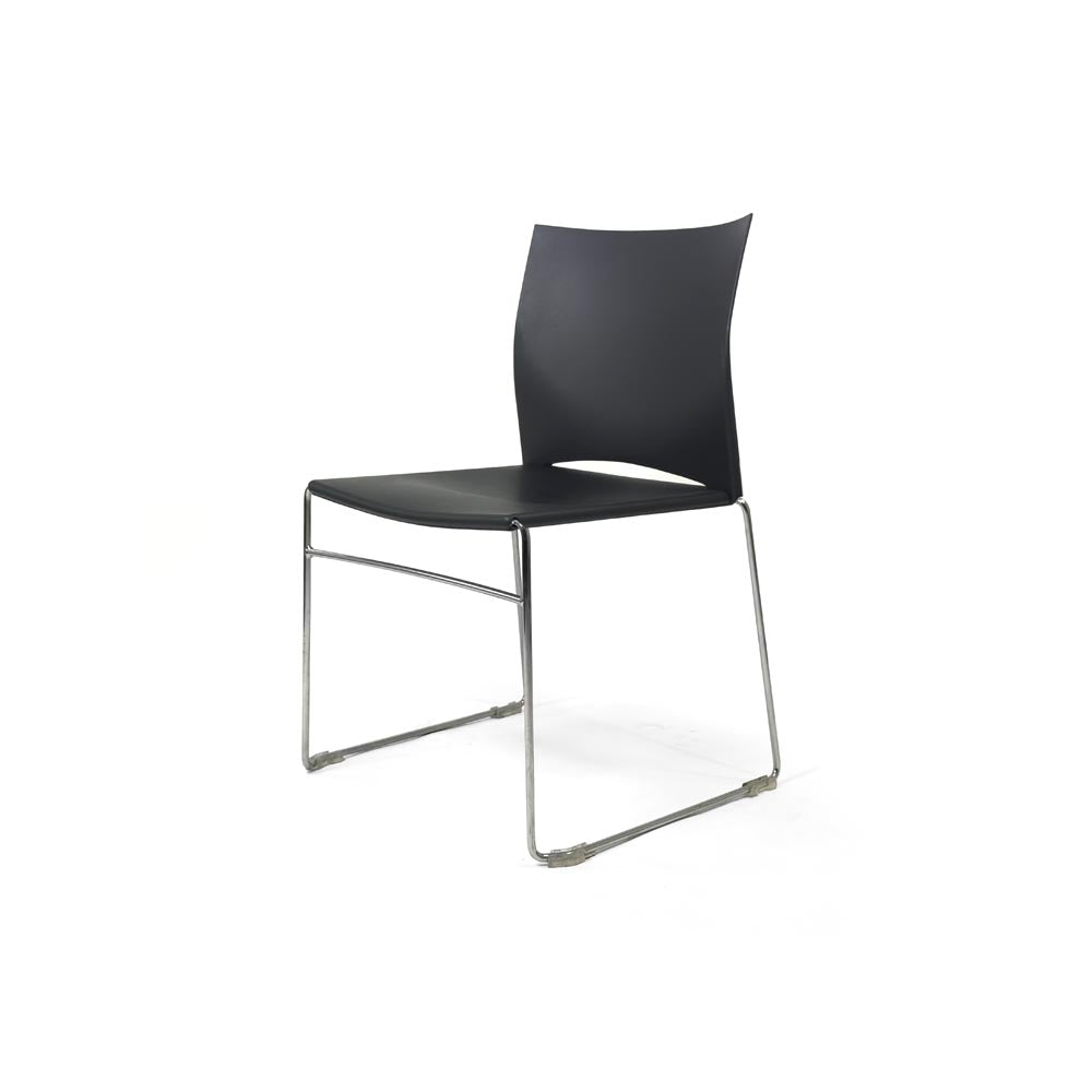 <tc>Herman Miller</tc>: Chaise empilable Pronta noire - Reconditionnée