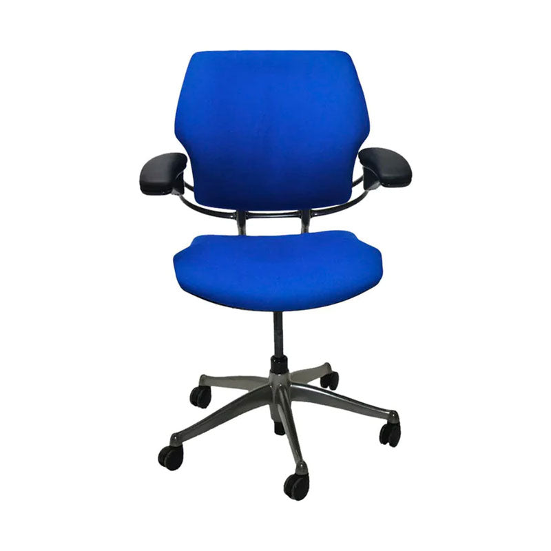Humanscale: Freedom Task Chair in blauwe stof - Gerenoveerd