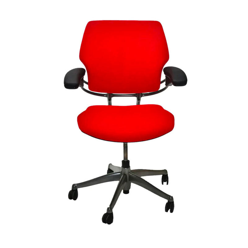 Humanscale: Freedom Task Chair in rode stof - Gerenoveerd
