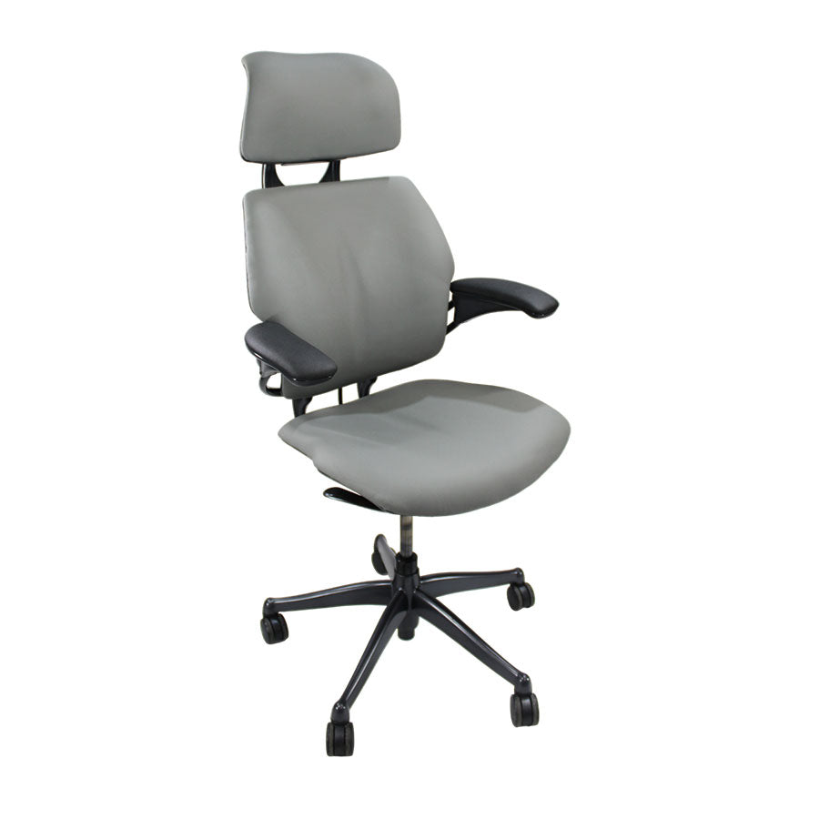 Humanscale: Freedom Headrest High Back Task Chair - Grey Leather - Refurbished