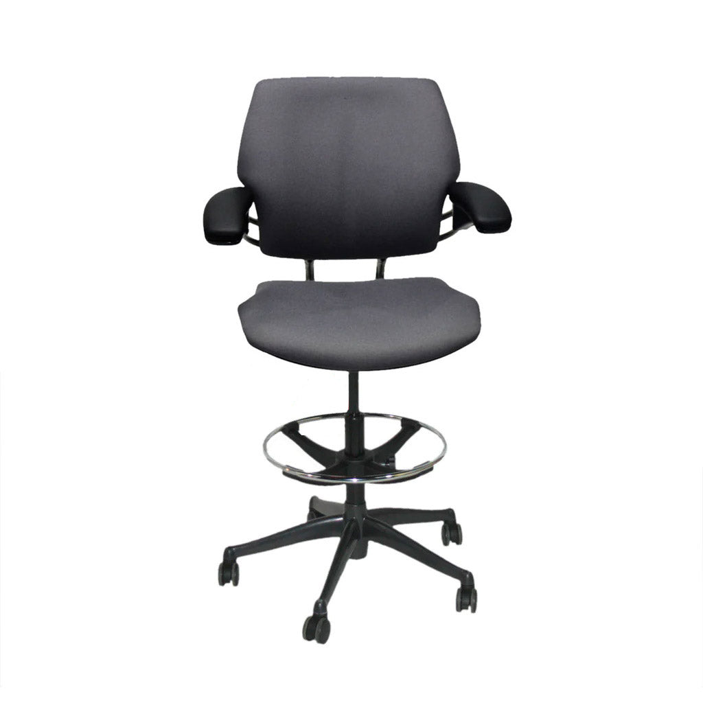 Humanscale: Freedom Draughtsman Chair in Grey Fabric - Refurbished