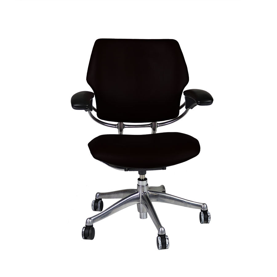 Humanscale: Silla operativa Freedom en tela negra - Reacondicionada