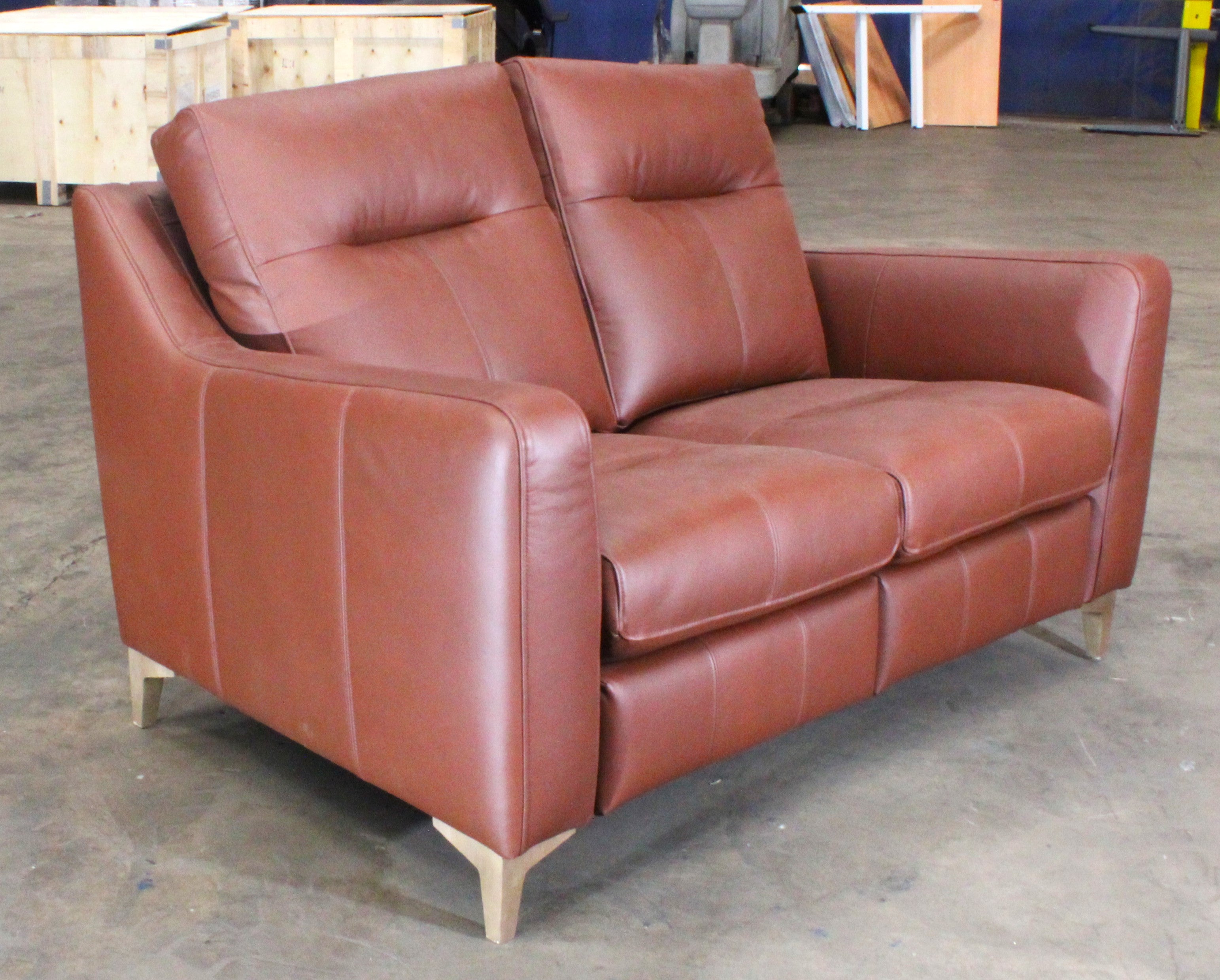 G-Plan: Arlo 2 Seater Leather Sofa - Tan - Manufacturer Return