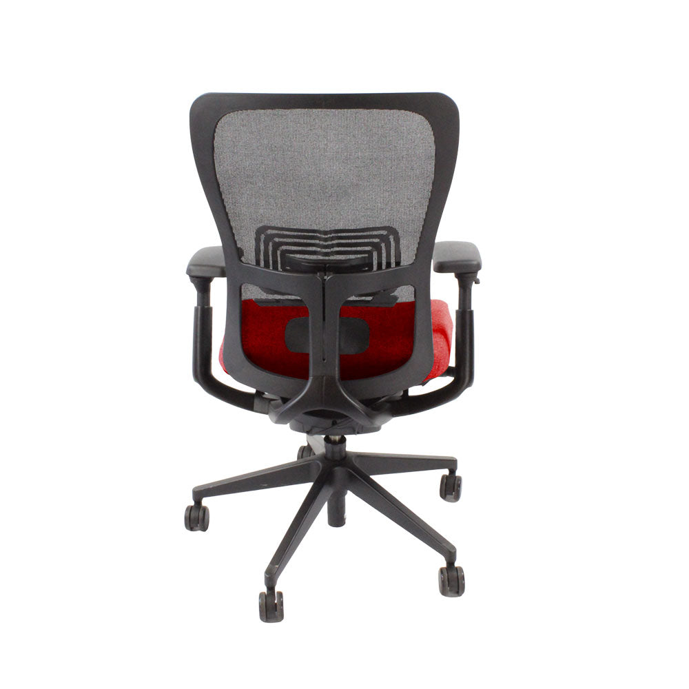 Haworth: Zody Comforto 89 Task Chair in Red Fabric/Black Frame - Refurbished