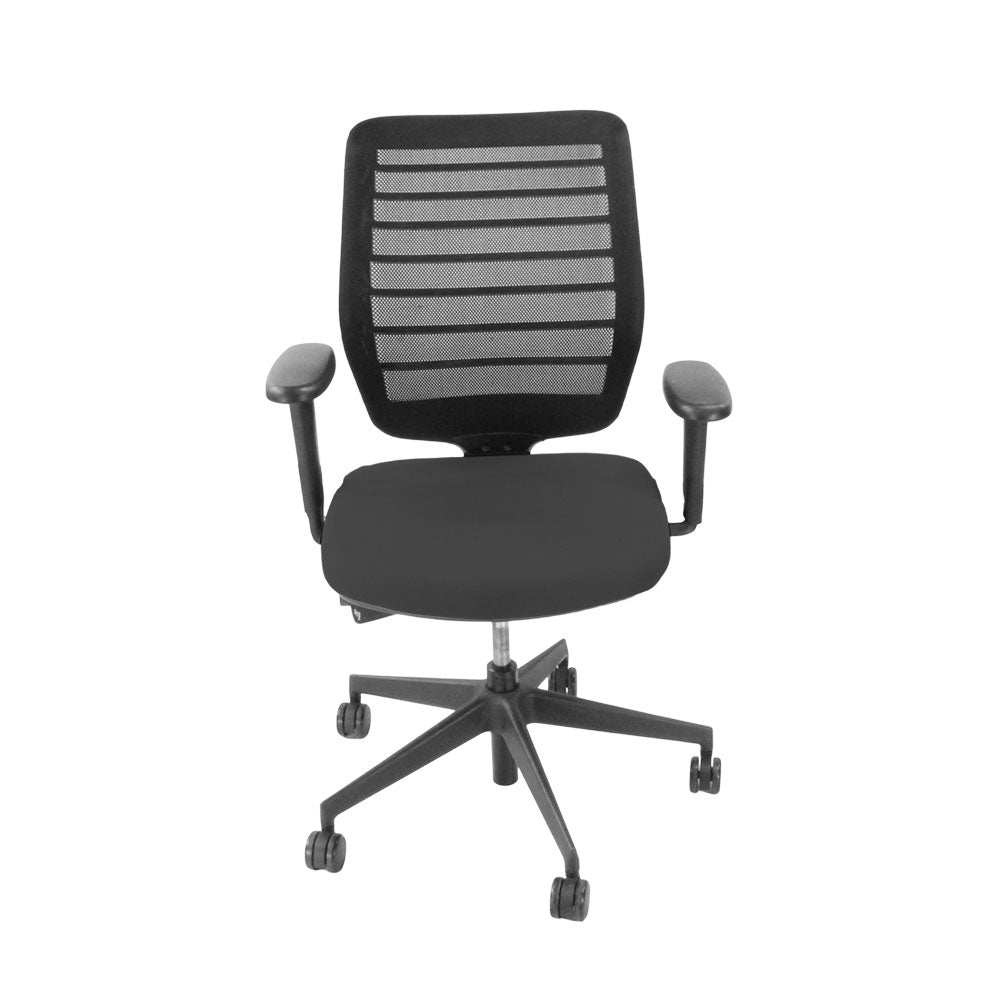 Senator: Fuse Operator Chair in Grey Fabric - Refurbished