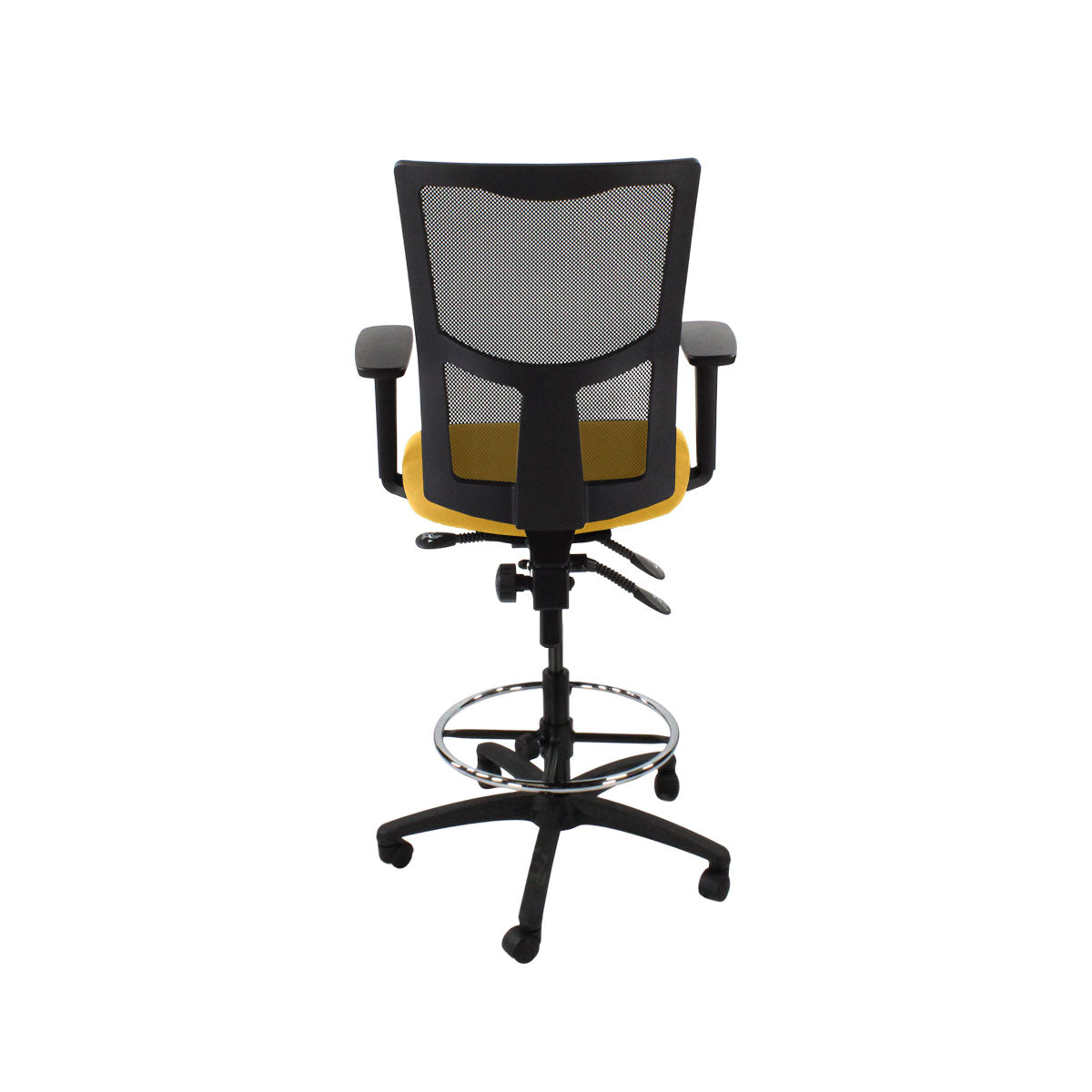 TOC: Ergo 2 Draughtsman Chair in Yellow Fabric - Refurbished