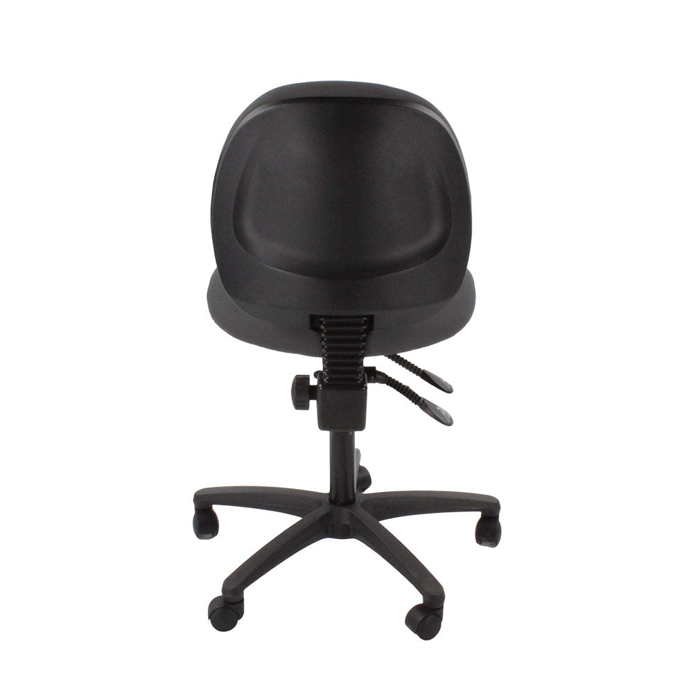 TOC: Scoop Operator Chair in Grey Fabric Without Arms - Refurbished