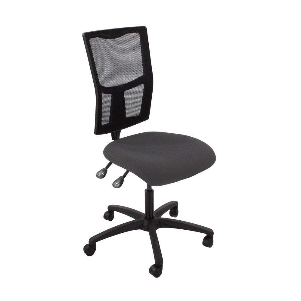 TOC: Ergo 2 Task Chair Without Arms in Grey Fabric - Refurbished