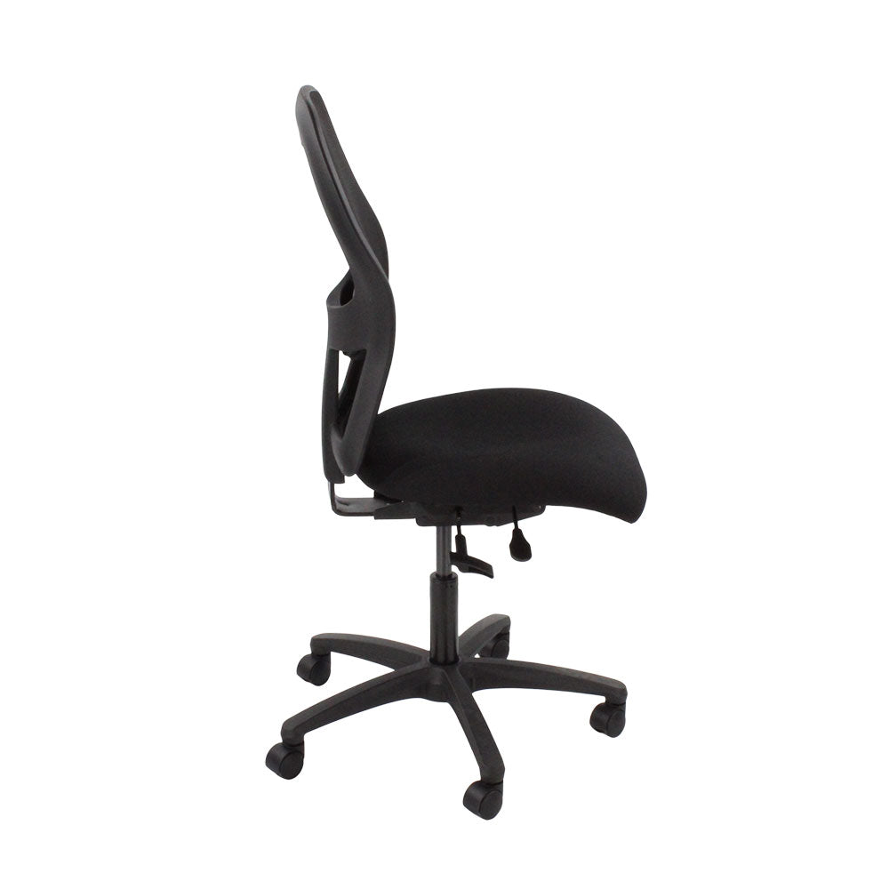 Ahrend: 160 Type Task Chair in Black Fabric Without Arms - Refurbished