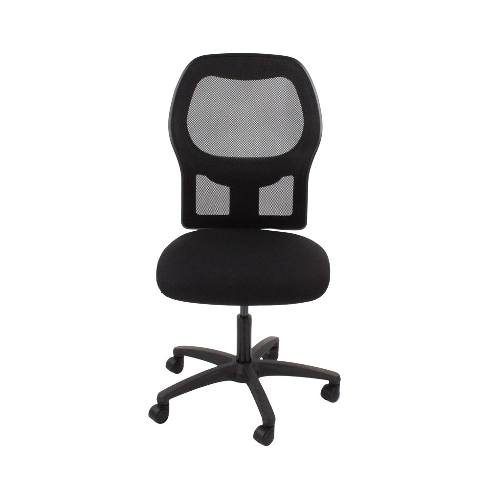 Ahrend: 160 Type Task Chair in Black Fabric Without Arms - Refurbished