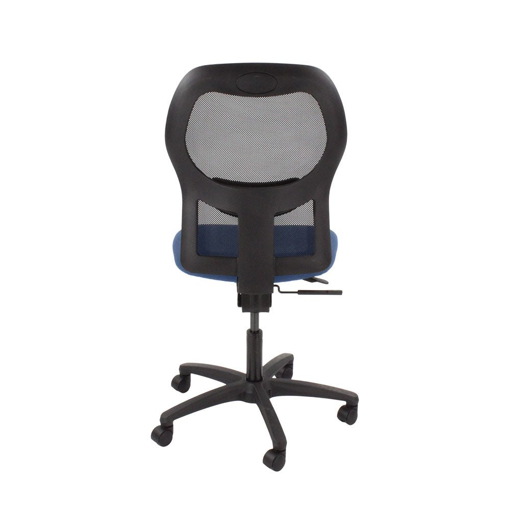 Ahrend: 160 Type Task Chair in Blue Fabric Without Arms - Refurbished