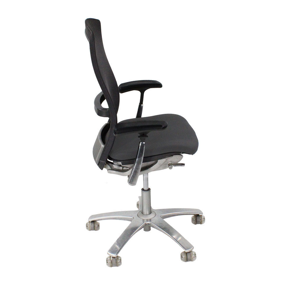 Knoll: Life Task Chair in grijze stof - Gerenoveerd