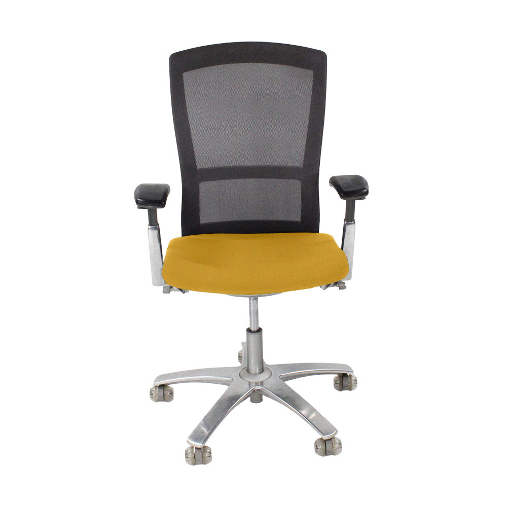 Knoll: Life Task Chair in gele stof - Gerenoveerd
