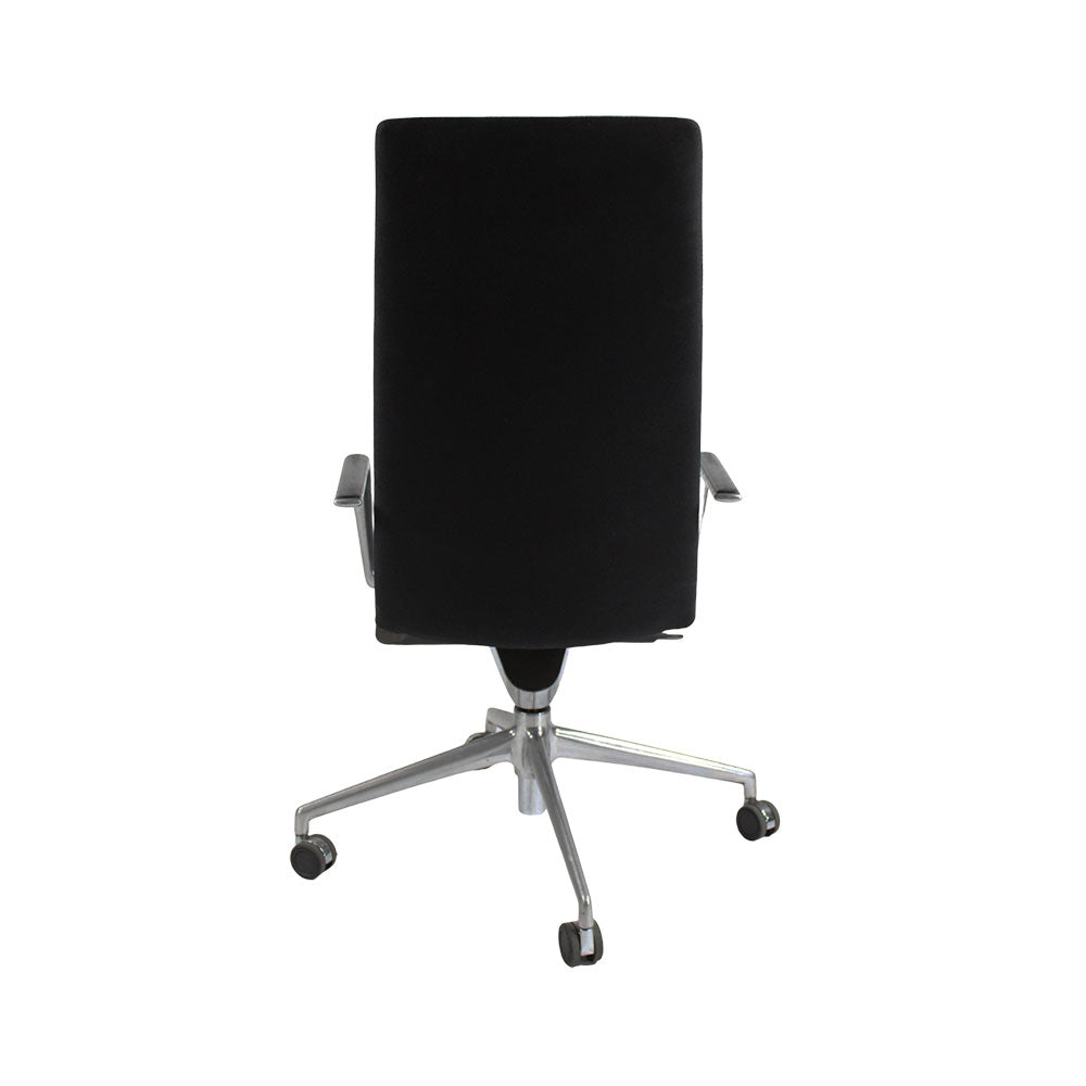 Brunner: Finasoft High Back Meeting Chair in Black Fabric - Refurbished