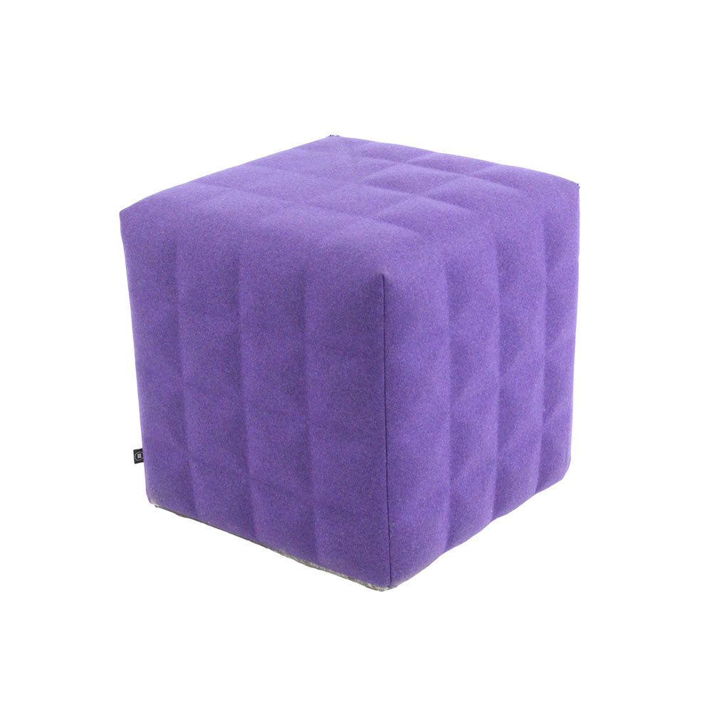 BuzziSpace: BuzziCube 3D Solo Stool in Purple Fabric - Refurbished