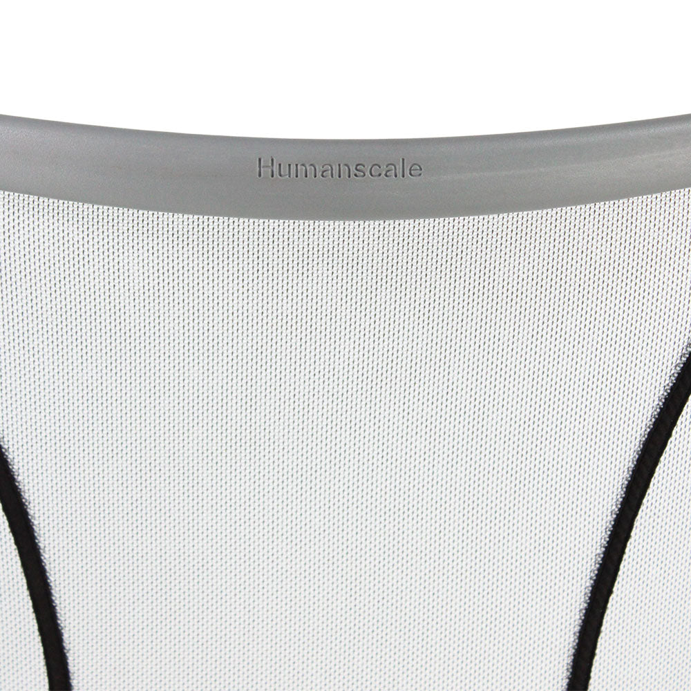 Humanscale: Silla operativa Liberty en cuero blanco original - Reacondicionada