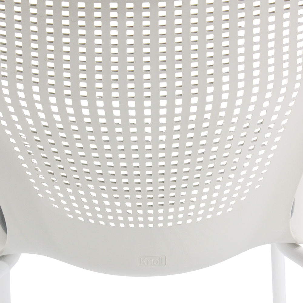 Knoll : Chaise de réunion multigénération à roulettes en tissu gris - Reconditionné