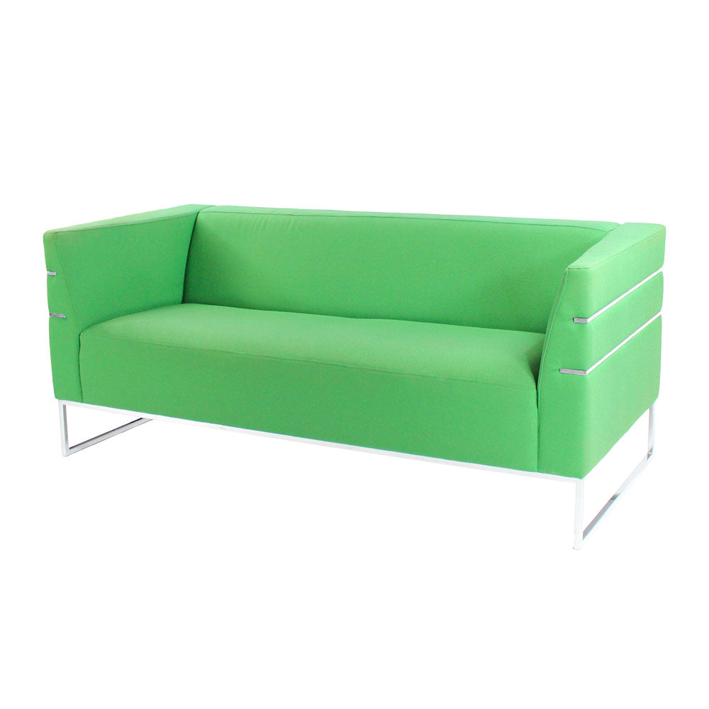 Giulio Marelli: Thumb Sofa aus grünem Stoff – renoviert