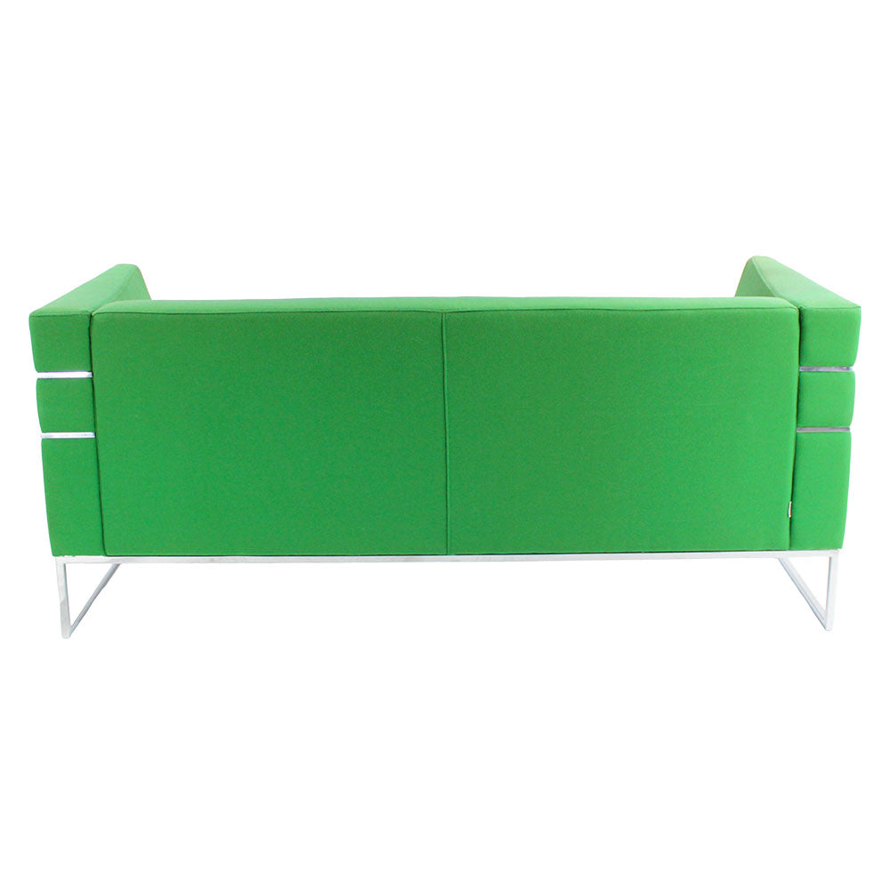Giulio Marelli: Thumb Sofa aus grünem Stoff – renoviert