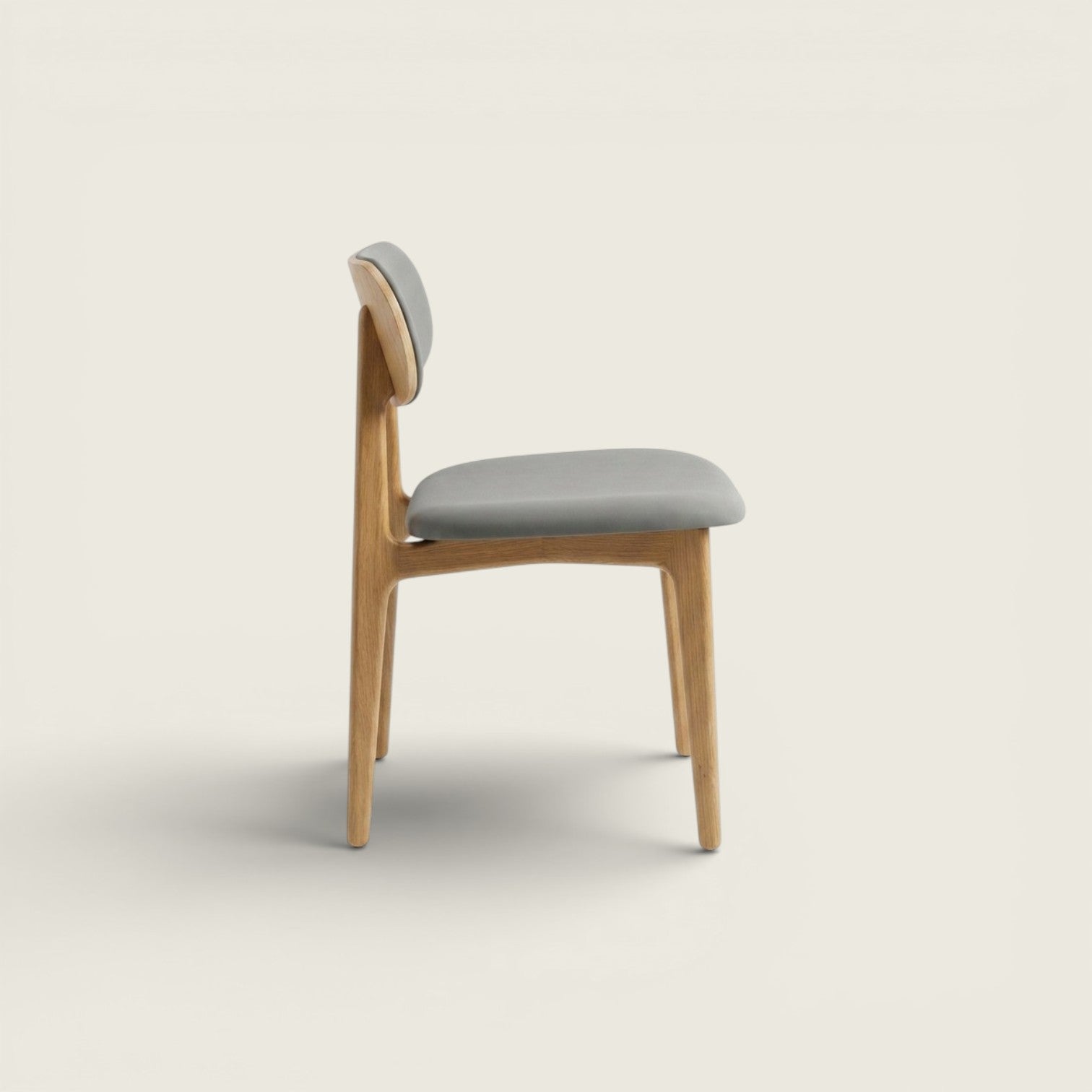 Modus:  Visitors/Side Chair In Gray Fabric - Refurbished