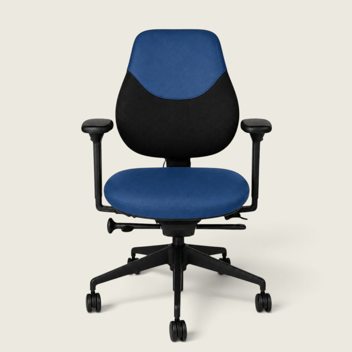 <tc>OrangeBox</tc>Silla de oficina Flo en tela azul - Restaurada