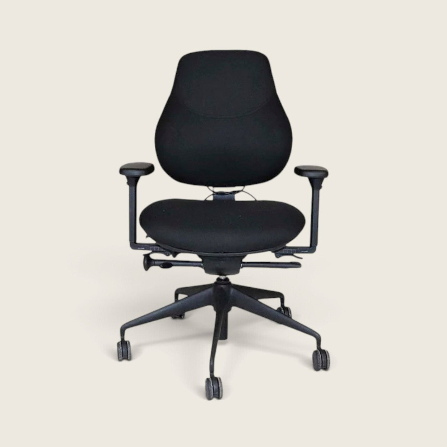 <tc>OrangeBox</tc>Sedia da ufficio Flo in tessuto nero - Ricondizionata