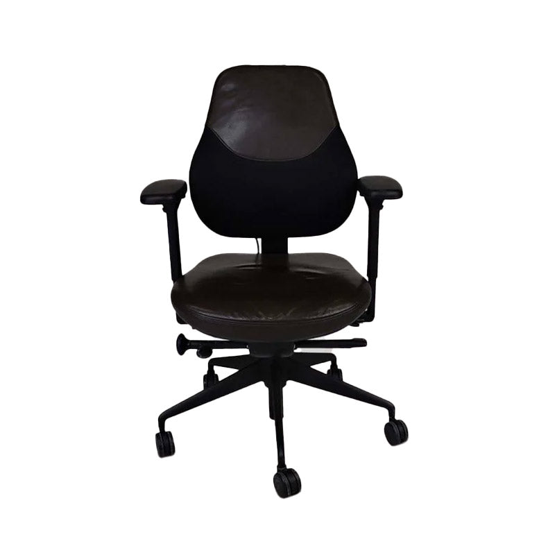 OrangeBox: Flo Office Chair in Black Leather - Refurbished