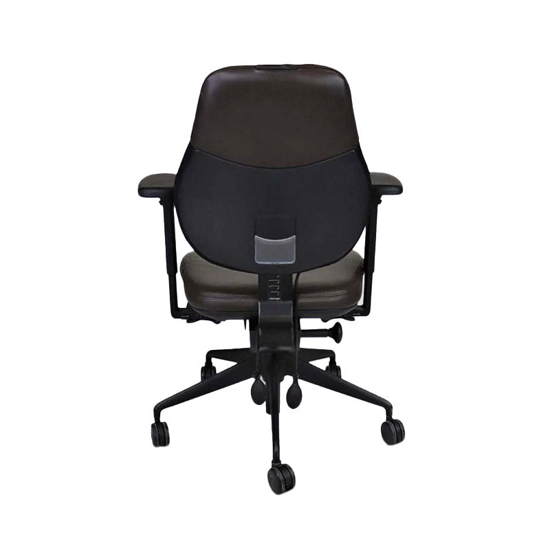 OrangeBox: Flo Office Chair in Black Leather - Refurbished