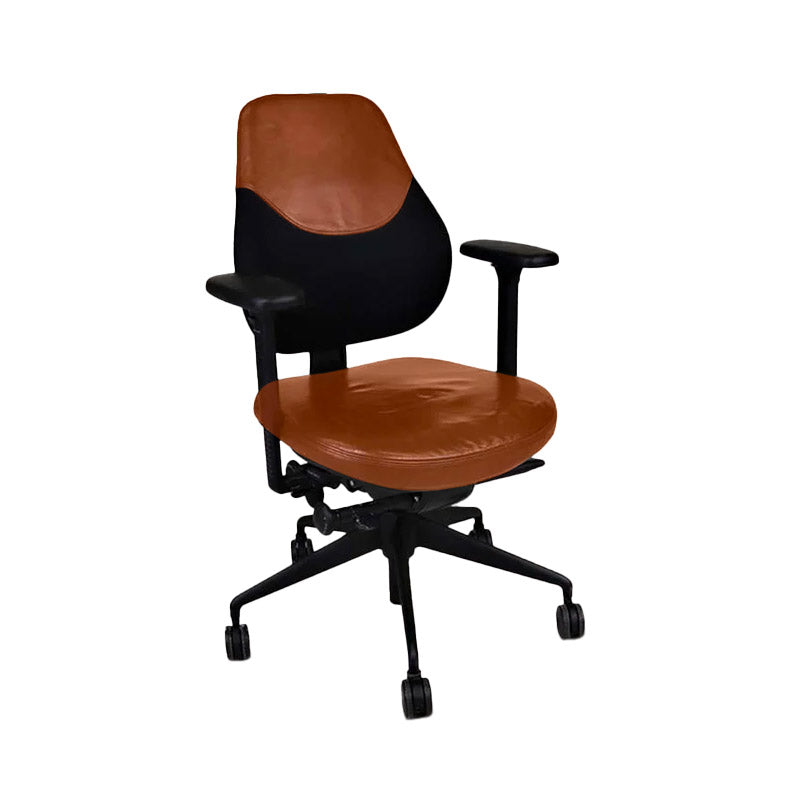 OrangeBox: Flo Office Chair in Tan Leather - Refurbished